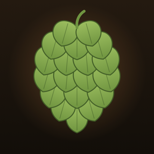 Hop Explorer app icon — a green hop cone